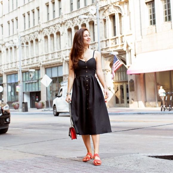 Reformation Thelma Linen Midi Dress - Picture 1 of 8